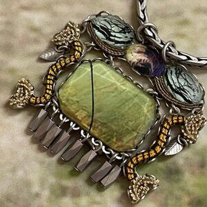AYALA BAR Fields of Gold Collection Diana Necklace is New with Box! Multicolored